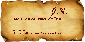 Jedlicska Madléna névjegykártya